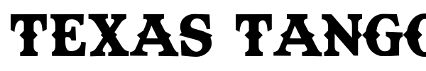 Texas Tango font preview